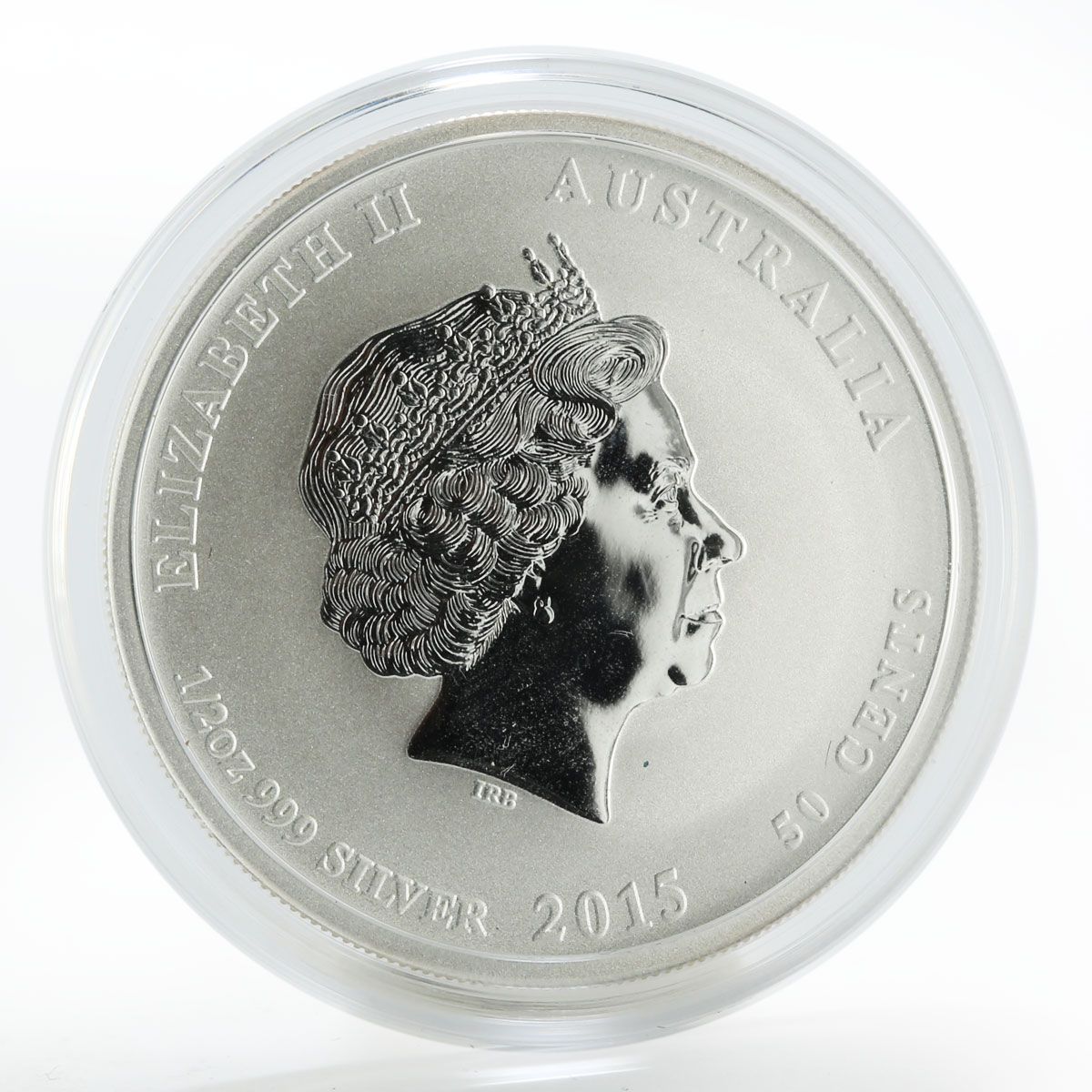 Australia 50 cents Year of the Goat Lunar Series II silver coin 2015