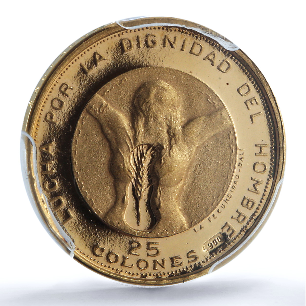 El Salvador 25 colones Independence Fecundidad Dali PR 68 PCGS gold coin 1971 El Salvador 25 colones Independence Fecundidad Dali PR 68 PCGS gold coin 1971