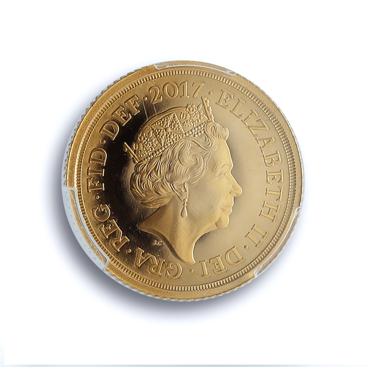 Britain 1/2 sovereing Elizabeth II Garter Type S-SB11 PR 70 PCGS gold coin 2017 Britain 1/2 sovereing Elizabeth II Garter Type S-SB11 PR 70 PCGS gold coin 2017