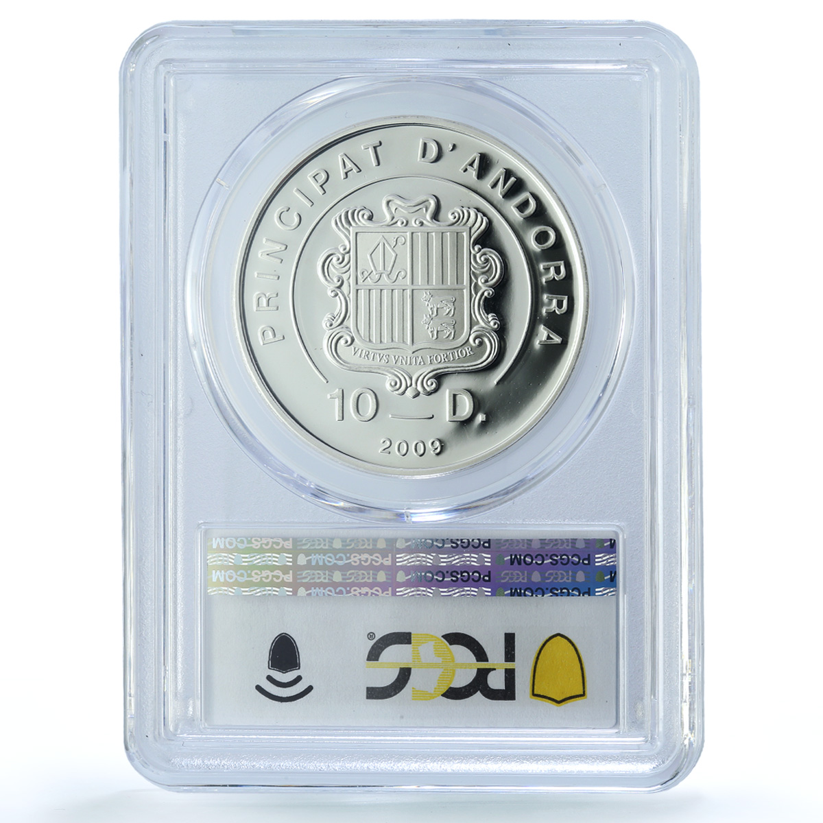 Andorra 10 diners Chopin Mallorca KM-321 Music Composer PR 69 PCGS Ag coin 2009 Andorra 10 diners Chopin Mallorca KM-321 Music Composer PR 69 PCGS Ag coin 2009