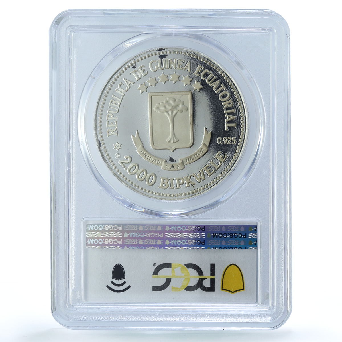 Guinea Equatorial 2000 bipkwele Juan Carlos X#6 RE PR67 PCGS silver coin 1979-80 Guinea Equatorial 2000 bipkwele Juan Carlos X#6 RE PR67 PCGS silver coin 1979-80