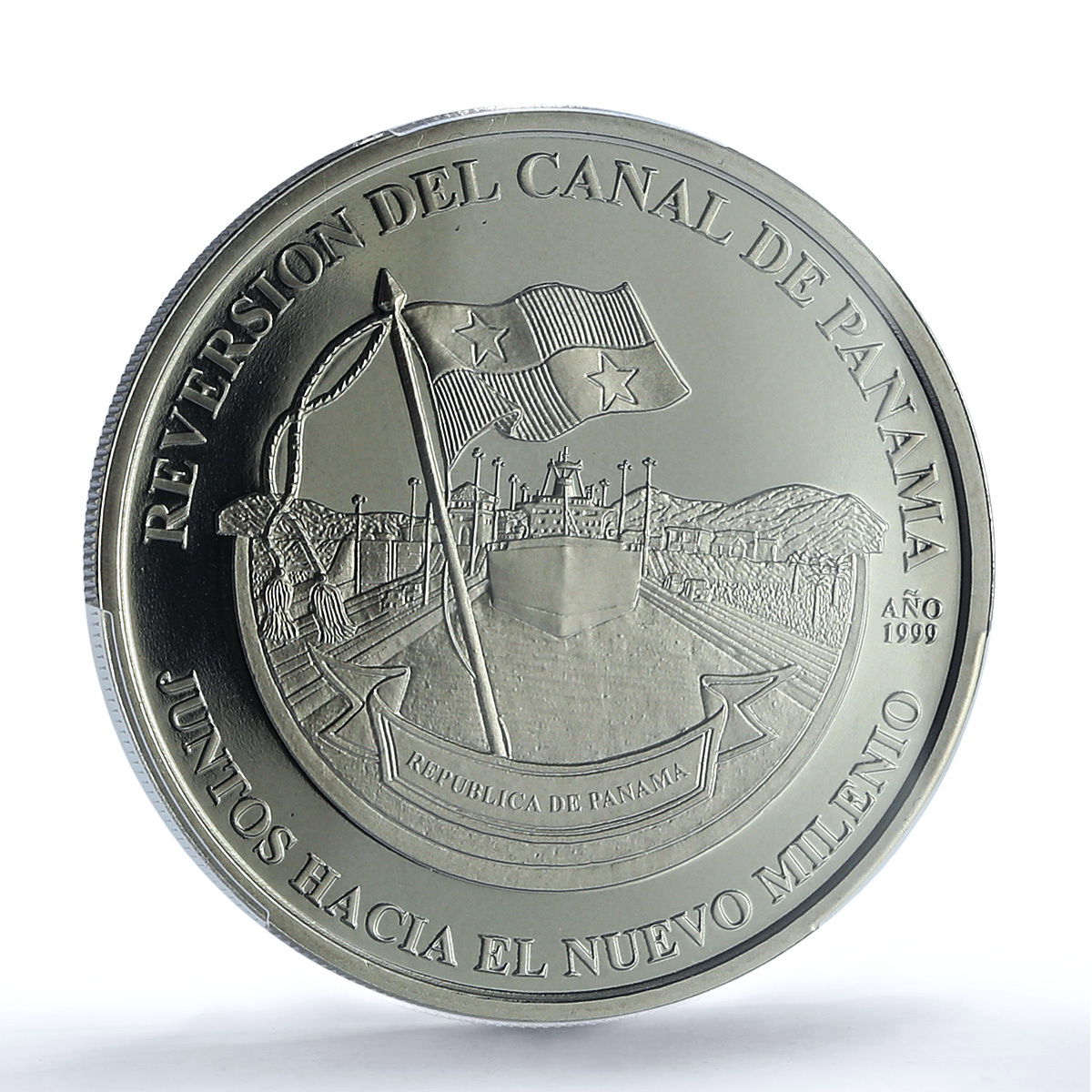 Panama 1 balboa Canal Transfer KM-134 Moscoso Ship PR 69 PCGS CuNi coin 2004 Panama 1 balboa Canal Transfer KM-134 Moscoso Ship PR 69 PCGS CuNi coin 2004