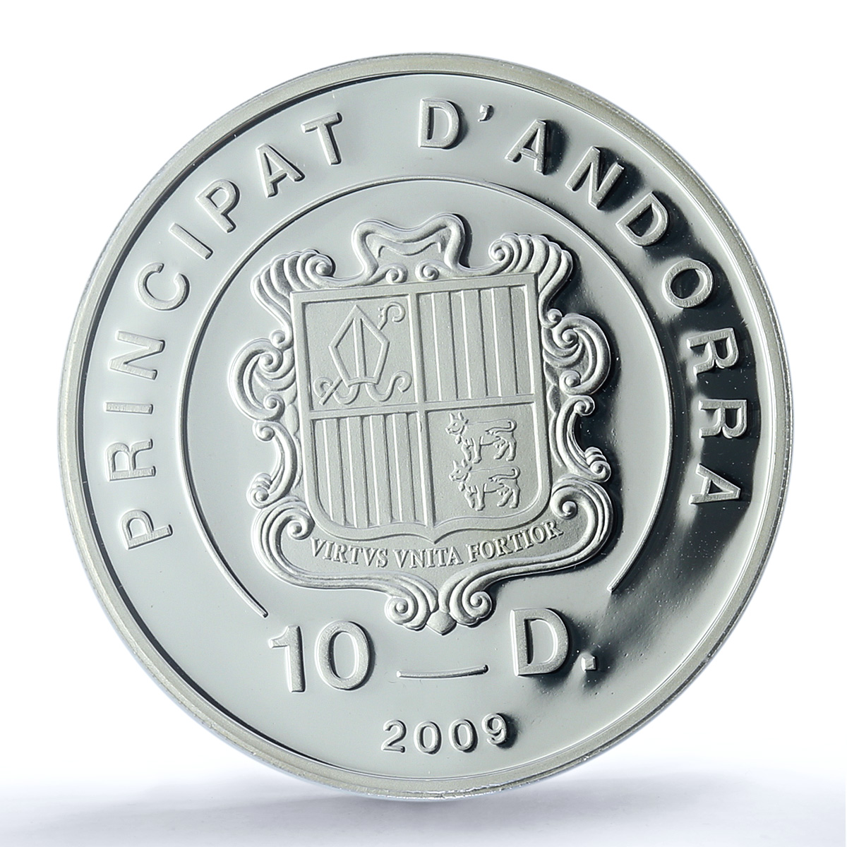 Andorra 10 diners Chopin Warsaw KM-323 Music Composer PR69 PCGS silver coin 2009