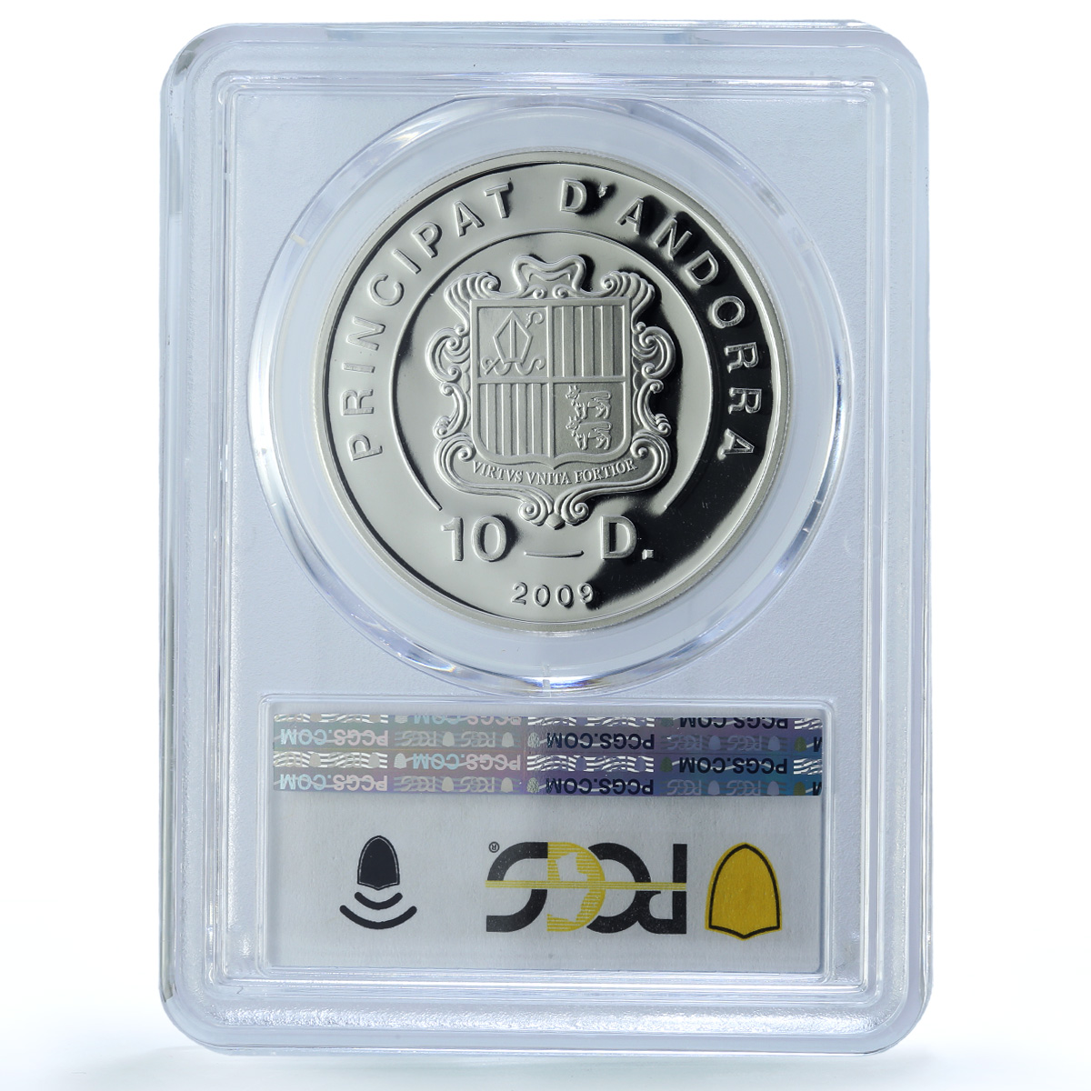 Andorra 10 diners Chopin Paris KM-316 Music Composer PR 70 PCGS silver coin 2009