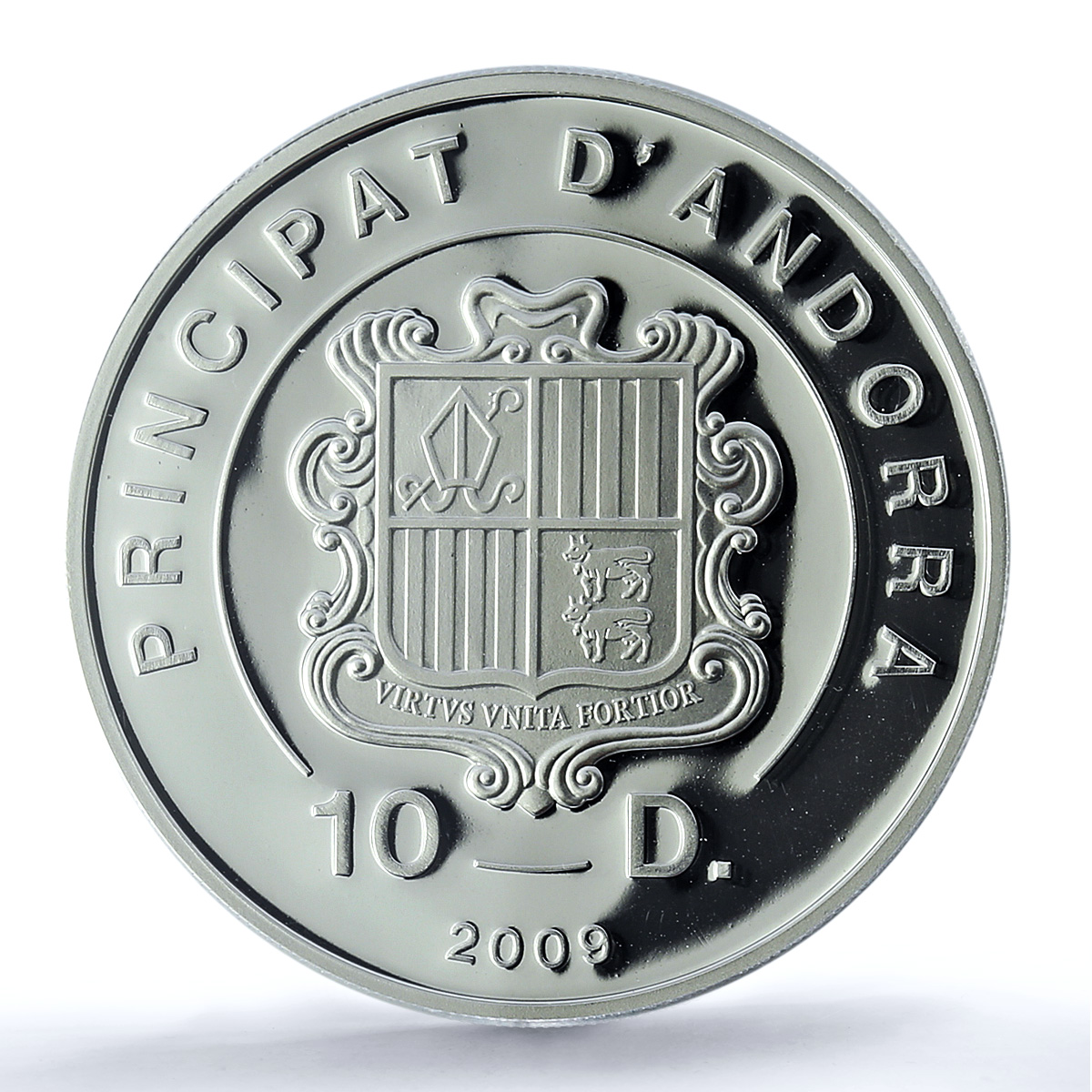 Andorra 10 diners Chopin Paris KM-316 Music Composer PR 70 PCGS silver coin 2009