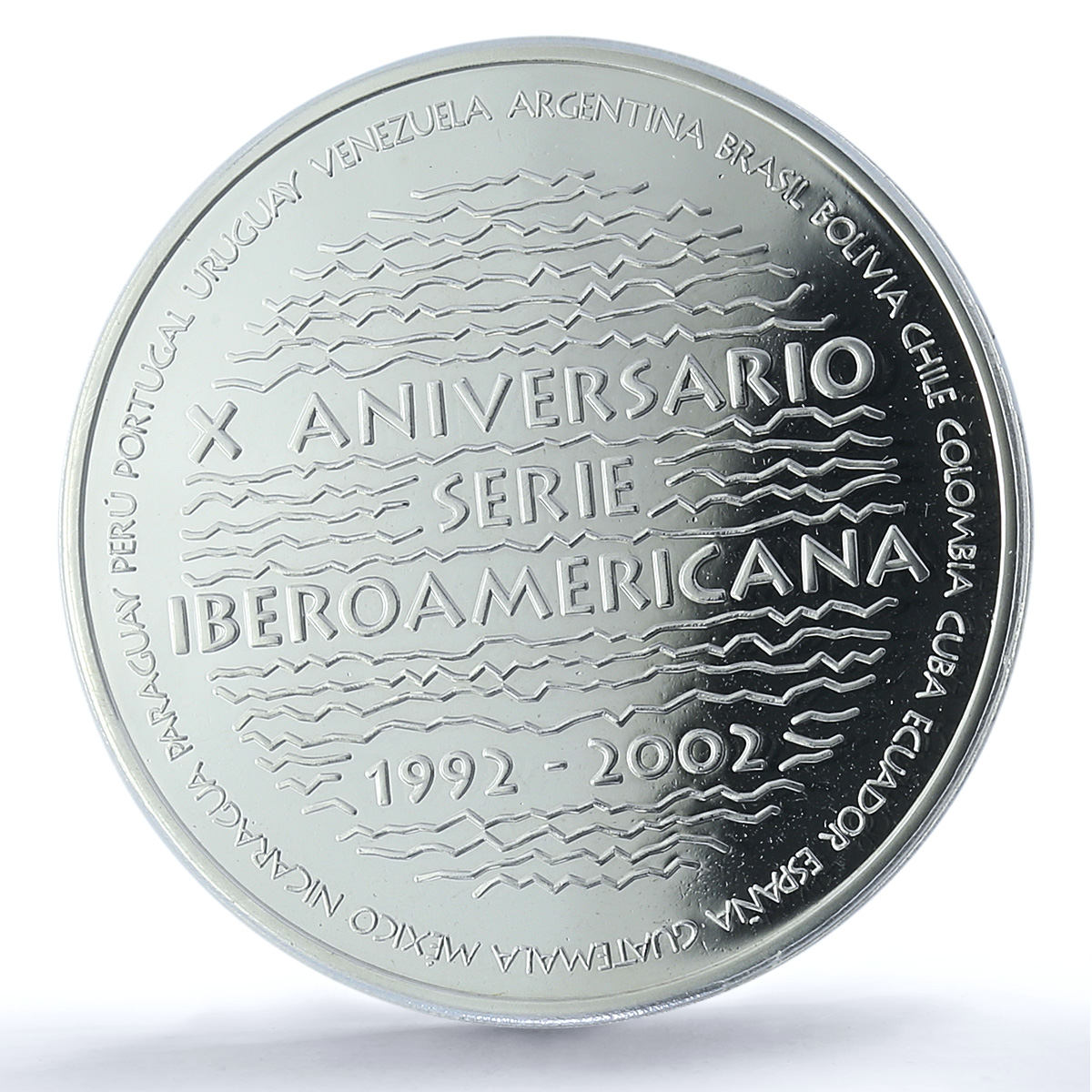 Spain Navigation Ibero-American Series X PR 69 PCGS silver medal 2002