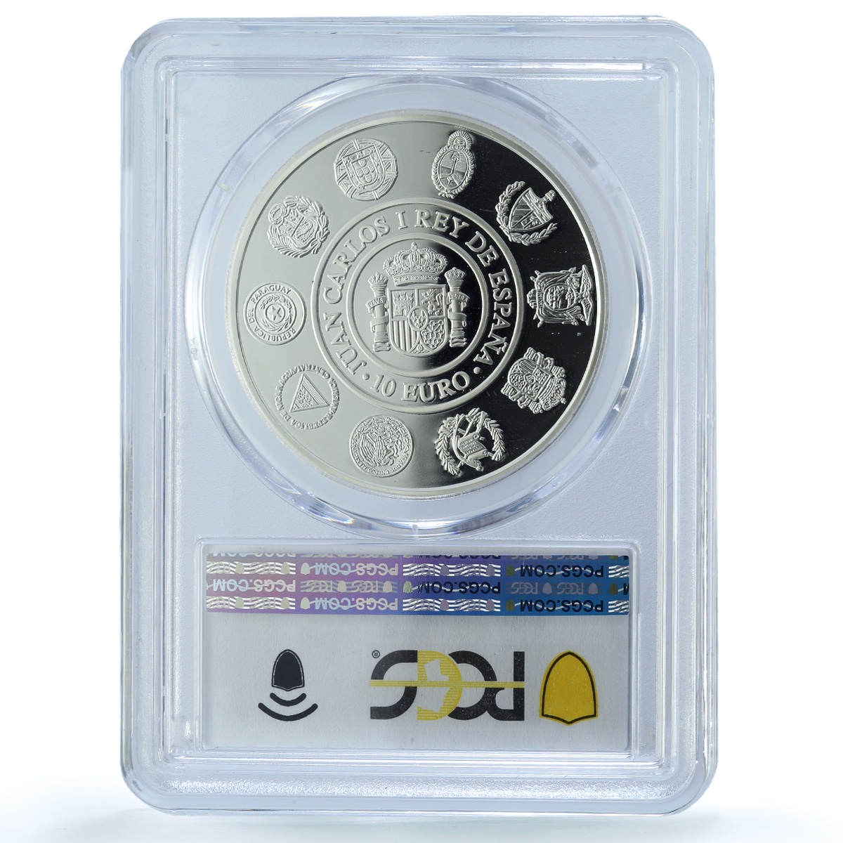 Spain 10 euros Archive Indies KM-1109 Ibero-American PR 69 PCGS silver coin 2005