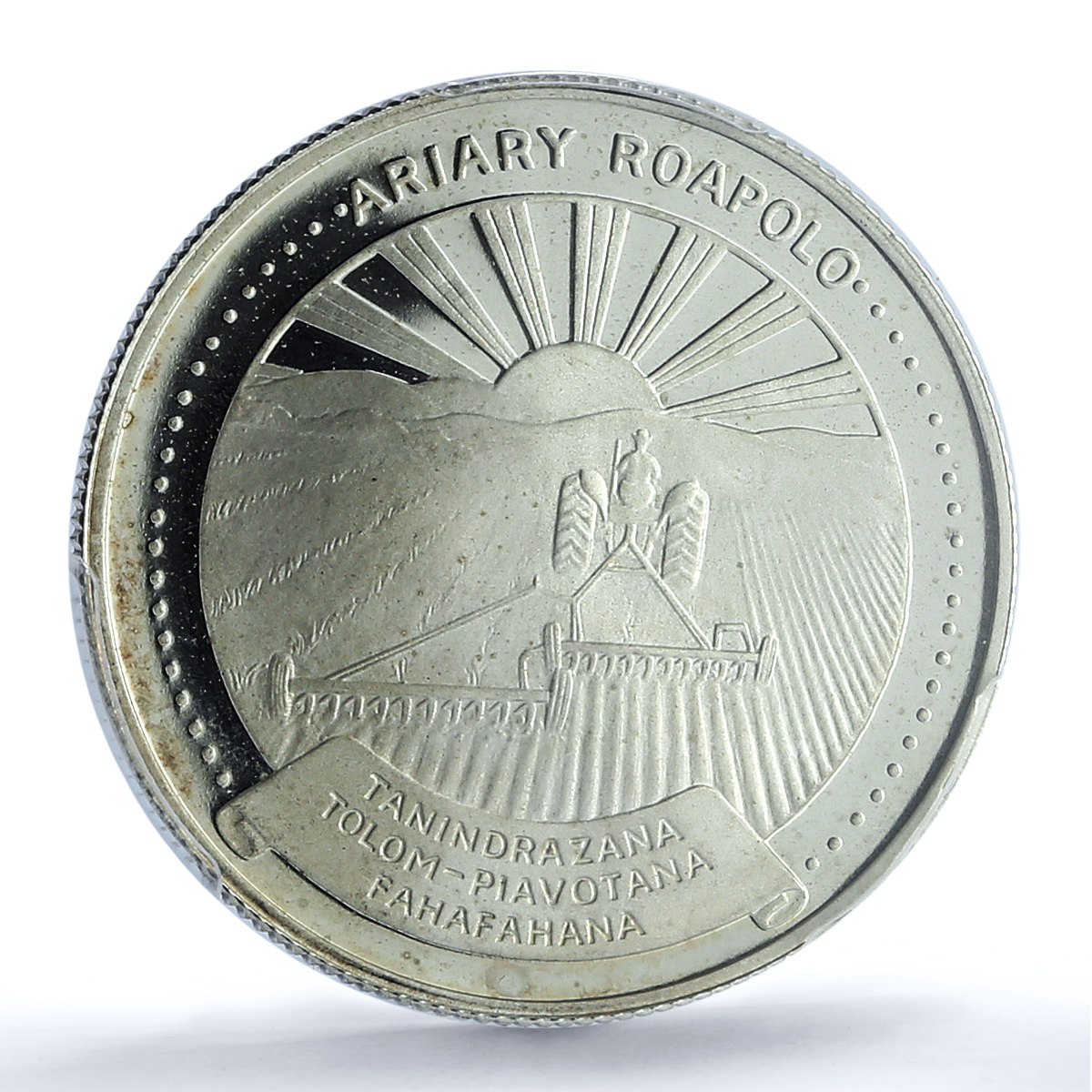 Madagascar 20 ariary FAO Food Day KM-14a Tractor PR 66 PCGS silver coin 1978
