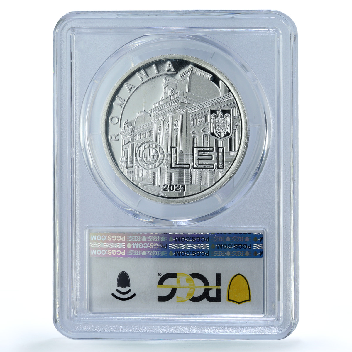 Romania 10 lei Monetary Unification Anniversary PR 68 PCGS silver coin 2021
