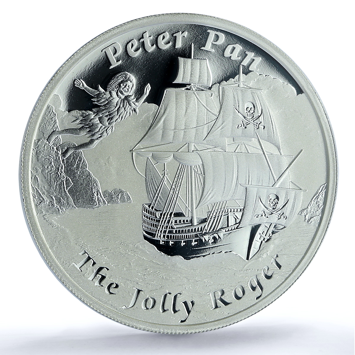 Tuvalu 1 dollar Jolly Roger Peter Pan Ship Clipper PR 70 PCGS silver coin 2014 Tuvalu 1 dollar Jolly Roger Peter Pan Ship Clipper PR 70 PCGS silver coin 2014