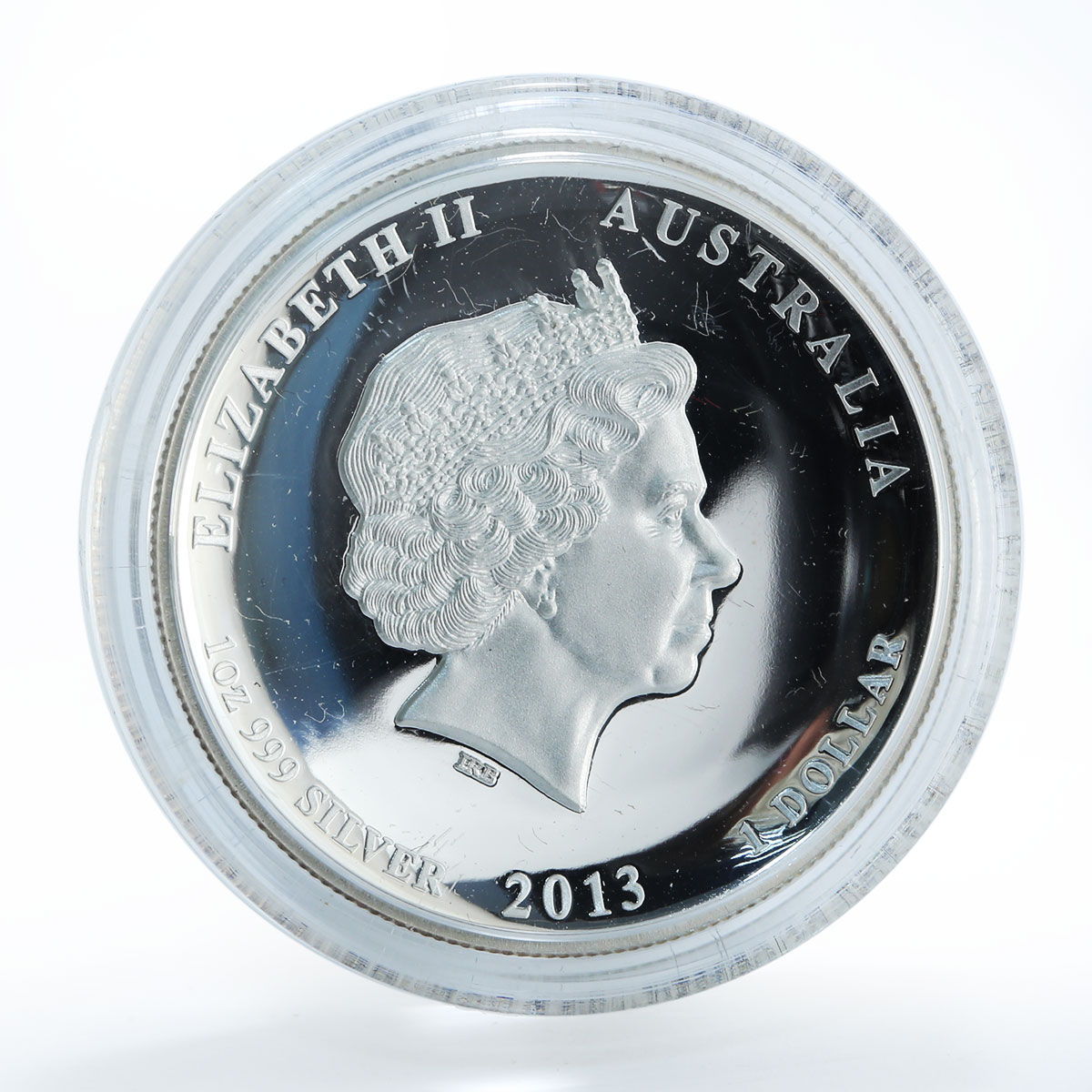 Australia 1 dollar Year of the Snake Lunar Series II Proof 1 oz High Relief 2013