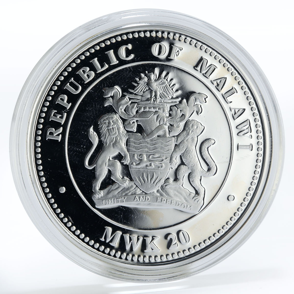 Malawi 20 kwacha Year of the Tiger Longevity silver coin 2010