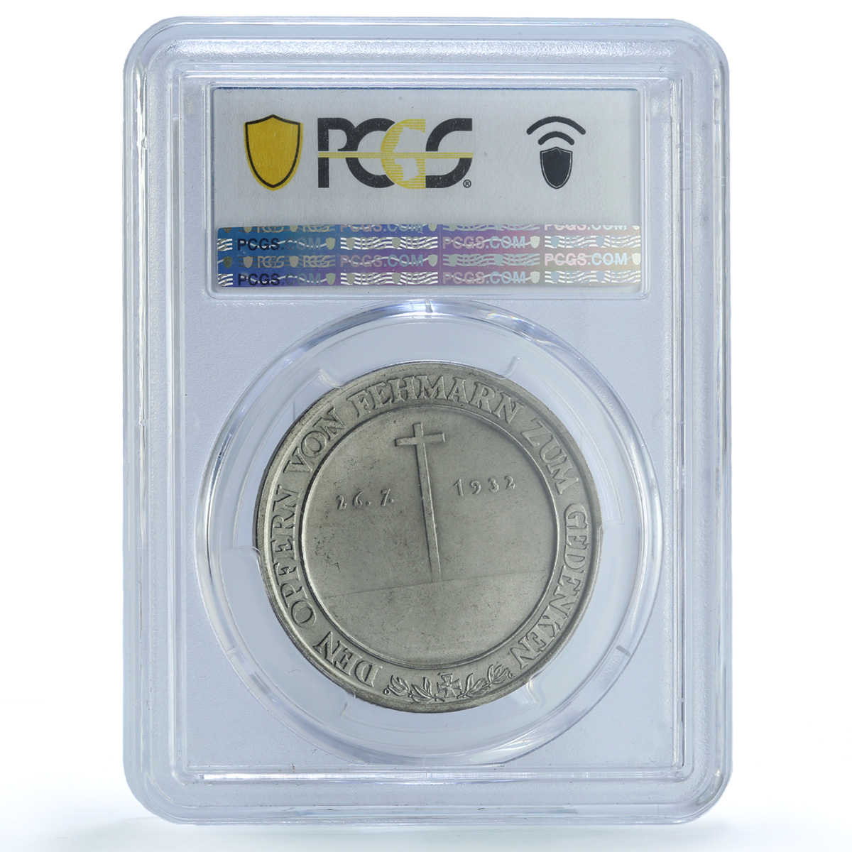 Germany Weimar Volksspende Niobe Schlumberger-123 Ship MS 62 PCGS Ag medal 1932