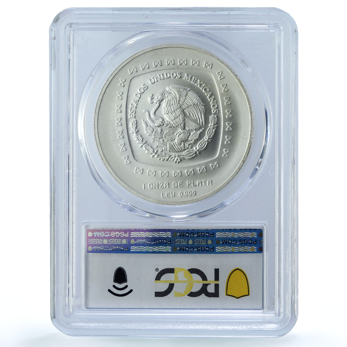 Mexico 5 pesos Jaguar Type 1 KM-596 Precolombina MS 67 PCGS Ag coin 1996 Mexico 5 pesos Jaguar Type 1 KM-596 Precolombina MS 67 PCGS Ag coin 1996