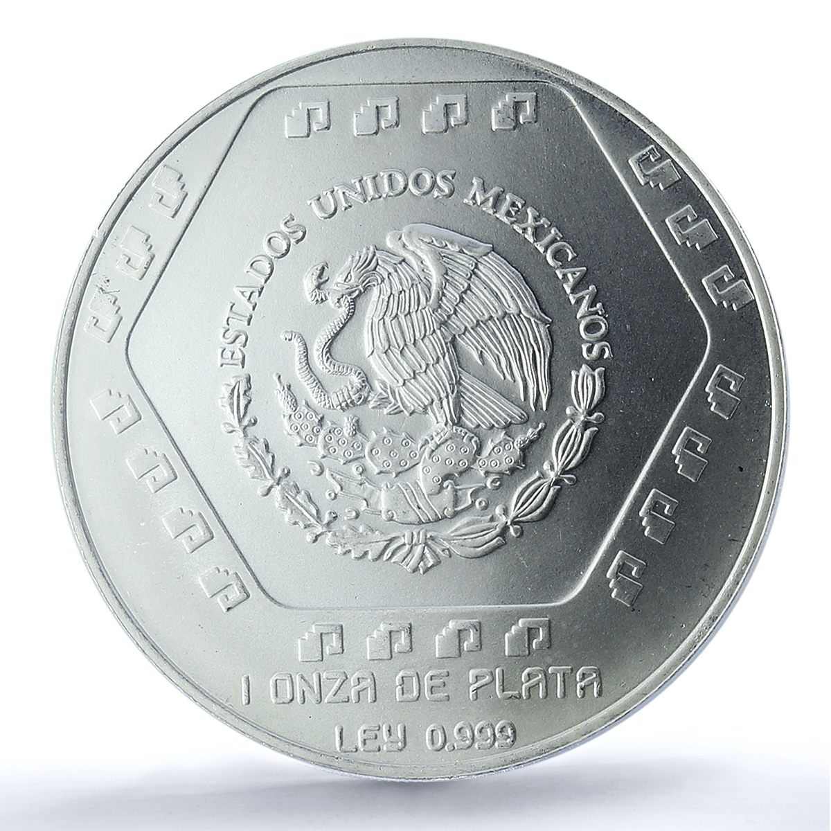 Mexico 5 pesos Dintel 26 KM-578 Precolombina Maya MS 68 PCGS silver coin 1994 Mexico 5 pesos Dintel 26 KM-578 Precolombina Maya MS 68 PCGS silver coin 1994