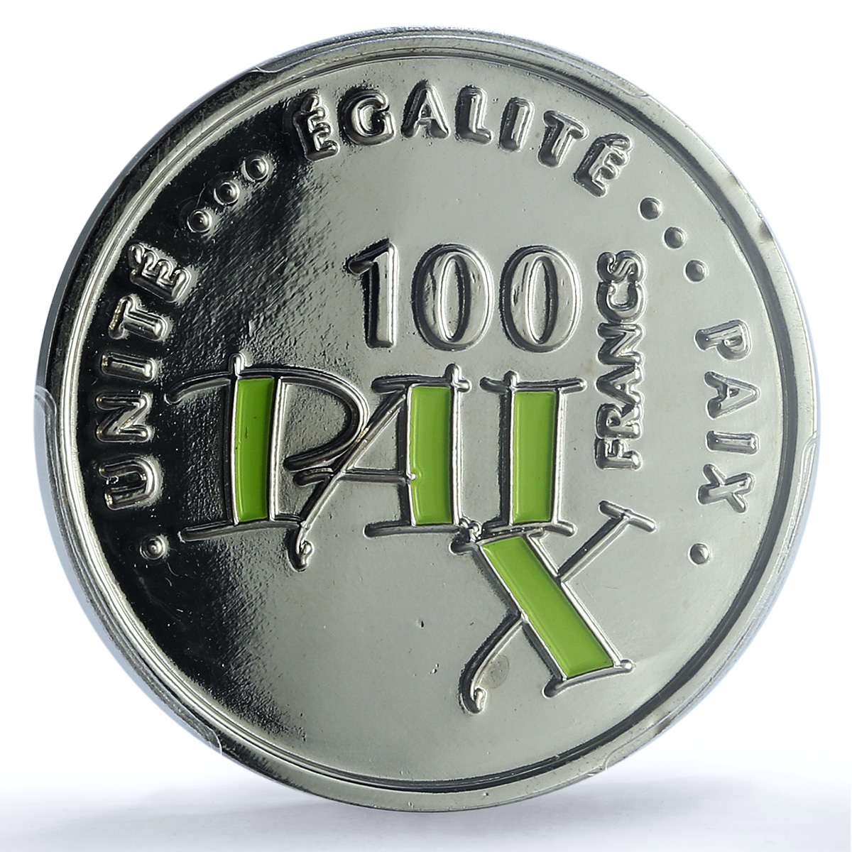 Djibouti 100 francs Independence KM-40 Paix MS 65 PCGS CuNi coin 2002 Djibouti 100 francs Independence KM-40 Paix MS 65 PCGS CuNi coin 2002