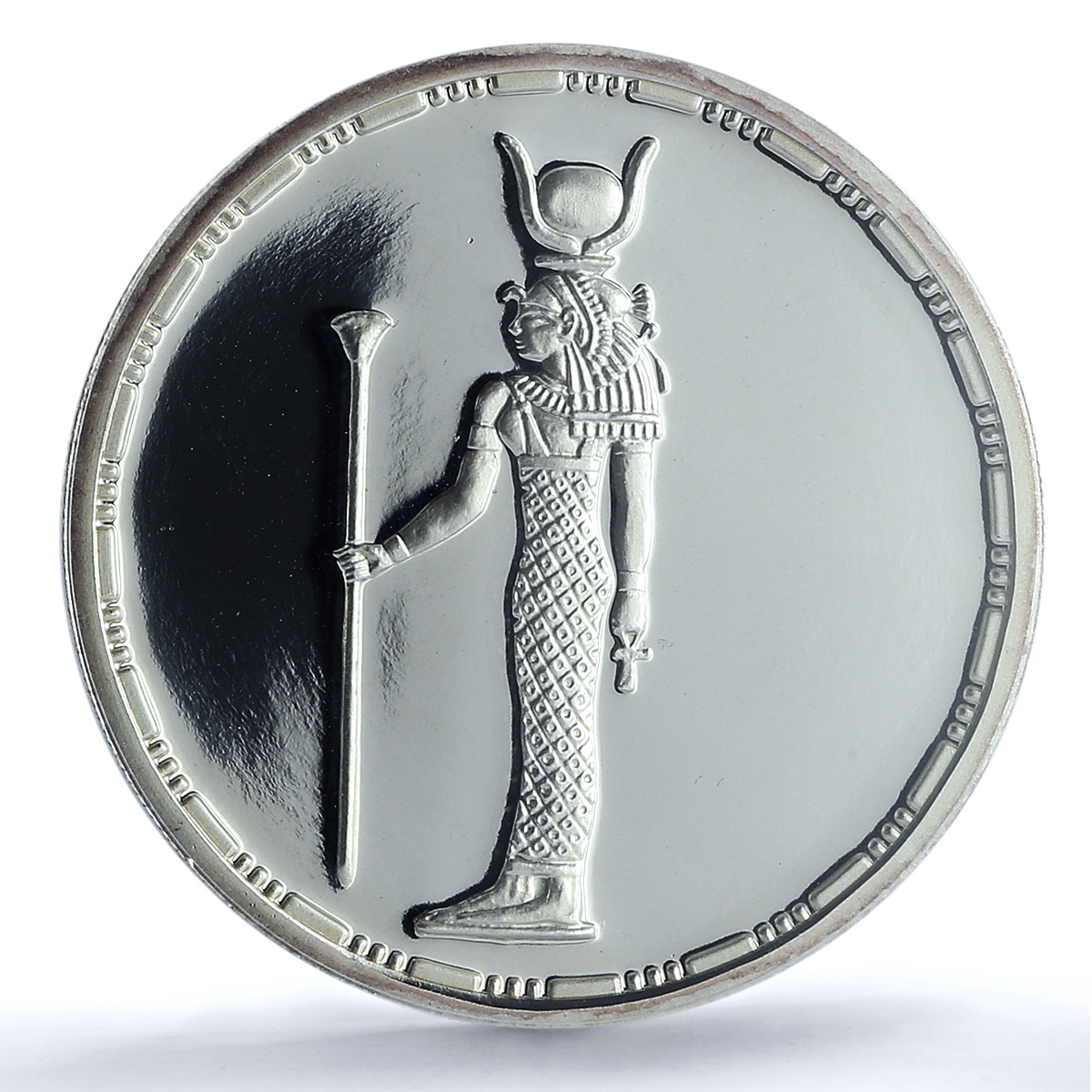 Egypt 5 pounds Goddess Hathor KM-828 Treasures Statue PR68 PCGS silver coin 1994 Egypt 5 pounds Goddess Hathor KM-828 Treasures Statue PR68 PCGS silver coin 1994