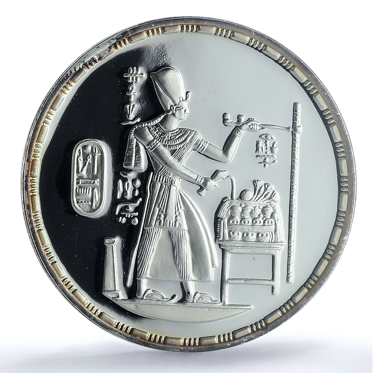 Egypt 5 pounds Ramses III KM-798 Treasures Statue PR 69 PCGS silver coin 1994 Egypt 5 pounds Ramses III KM-798 Treasures Statue PR 69 PCGS silver coin 1994