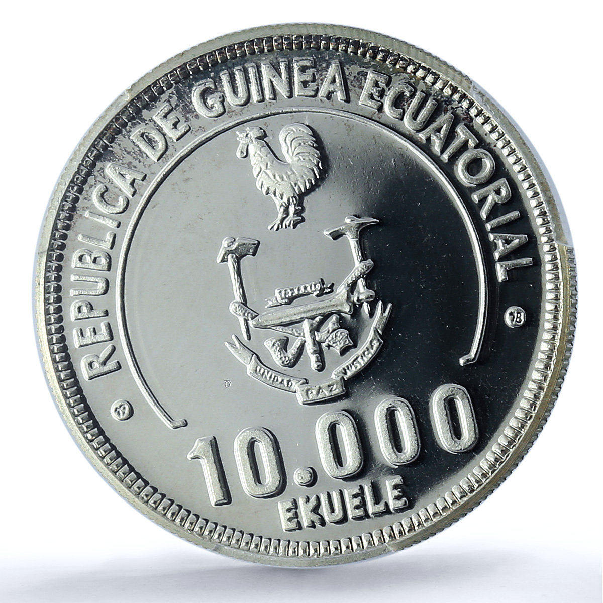 Guinea Equatorial 10000 ekuele Football Cup Argentina PR68 PCGS silver coin 1978 Guinea Equatorial 10000 ekuele Football Cup Argentina PR68 PCGS silver coin 1978
