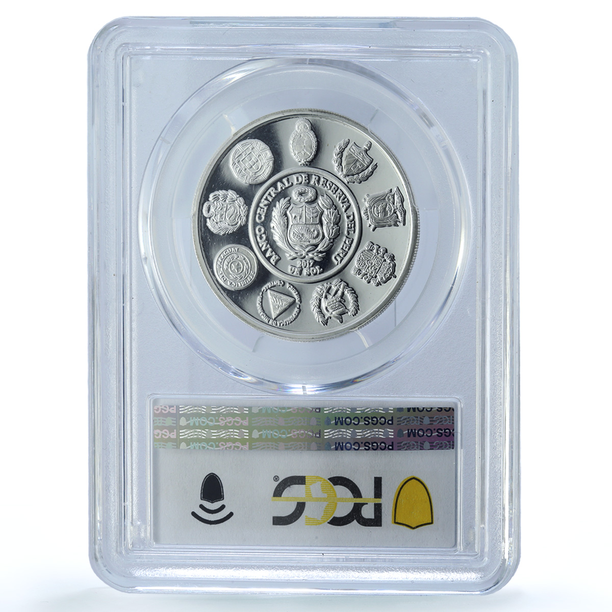 Peru 1 sol Colca Canyon Ibero-American Nature Bird PR 69 PCGS silver coin 2017 Peru 1 sol Colca Canyon Ibero-American Nature Bird PR 69 PCGS silver coin 2017