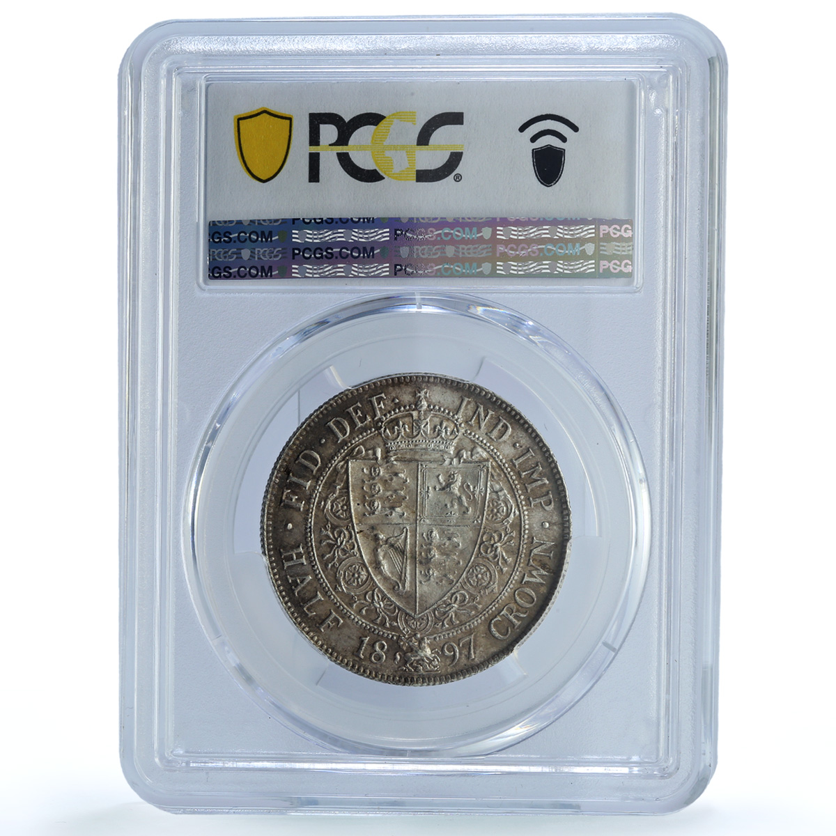 Great Britain 1/2 crown Queen Victoria KM-782 S-3938 MS 62 PCGS silver coin 1897