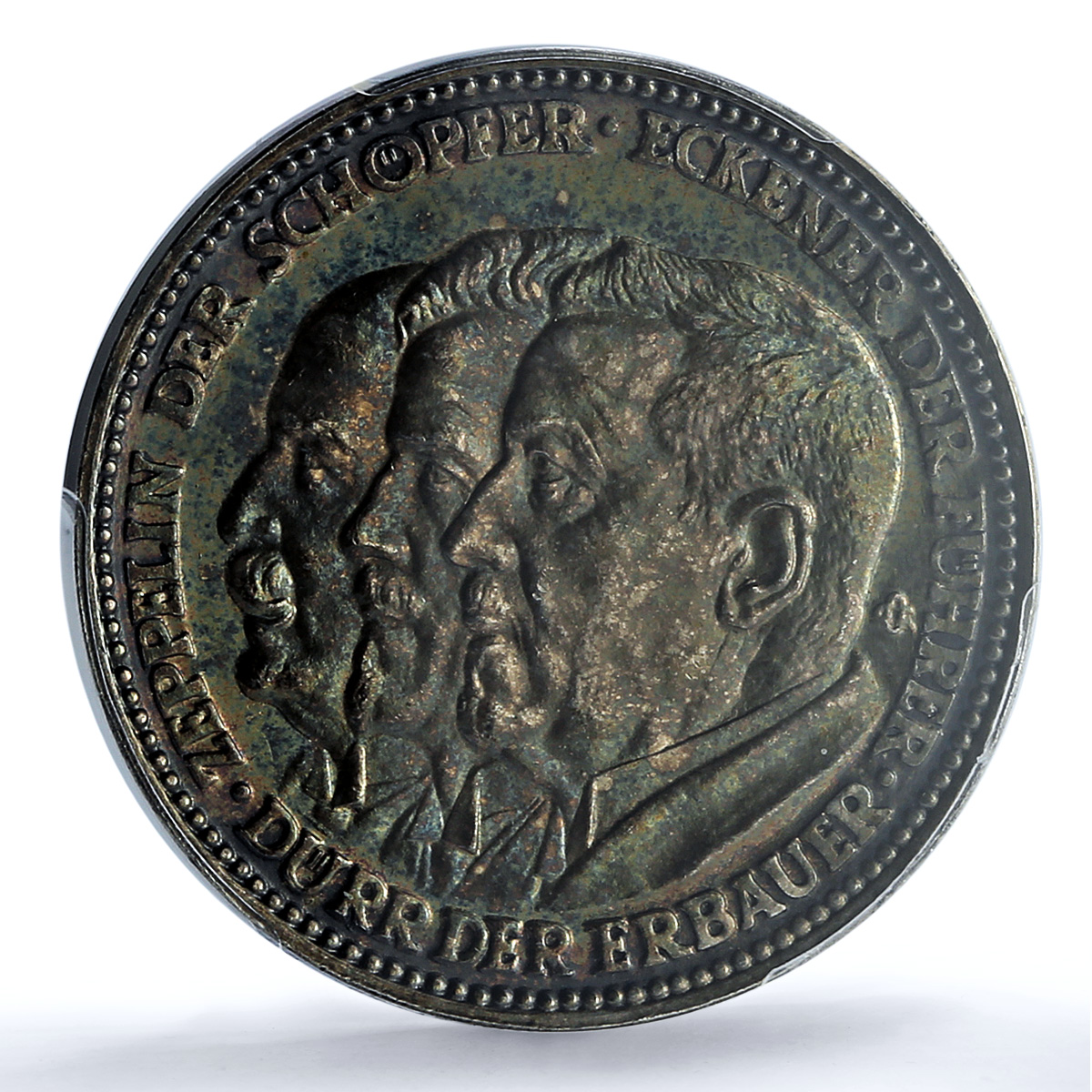 Germany Weimar Zeppelin Eckener Flight Kaiser-510 SP 64 PCGS silver medal 1929 Germany Weimar Zeppelin Eckener Flight Kaiser-510 SP 64 PCGS silver medal 1929