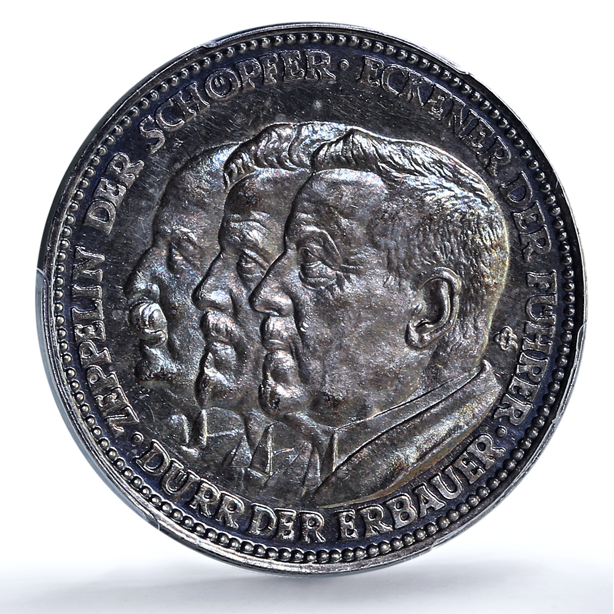 Germany Weimar Zeppelin Eckener Flight Kaiser-510 SP 64 PCGS silver medal 1929 Germany Weimar Zeppelin Eckener Flight Kaiser-510 SP 64 PCGS silver medal 1929