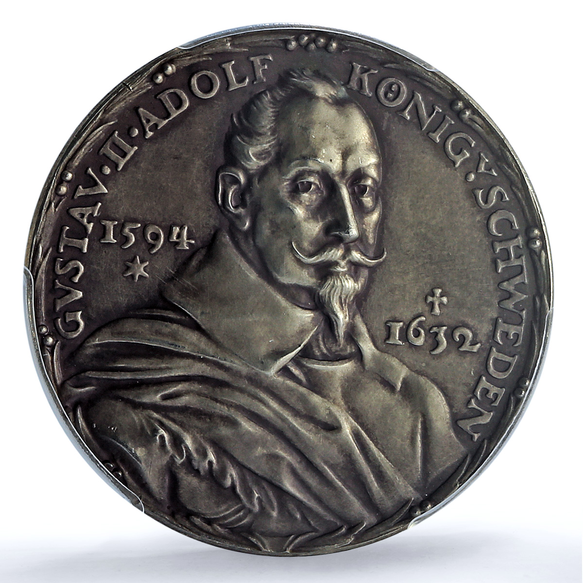 Germany Weimar Gustav II Lutzen Battle Kienast-473 MS 64 PCGS silver medal 1932 Germany Weimar Gustav II Lutzen Battle Kienast-473 MS 64 PCGS silver medal 1932