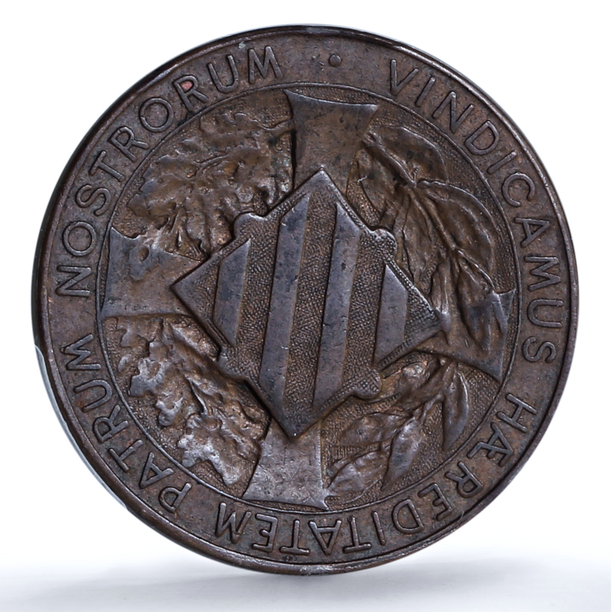 Catalonia Spain 10 centimos Catalanist Union Cal-133 AU 58 PCGS copper coin 1900