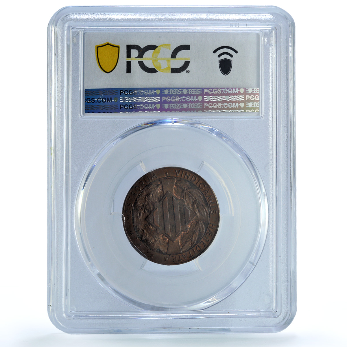 Catalonia Spain 5 centimos Catalanist Union Cal-132 MS 62 PCGS copper coin 1900