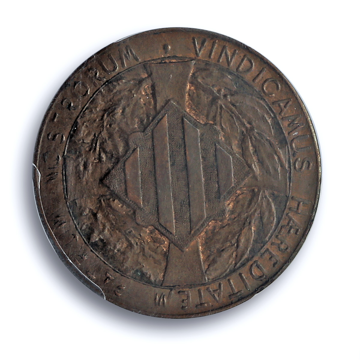 Catalonia Spain 5 centimos Catalanist Union Cal-132 MS 62 PCGS copper coin 1900