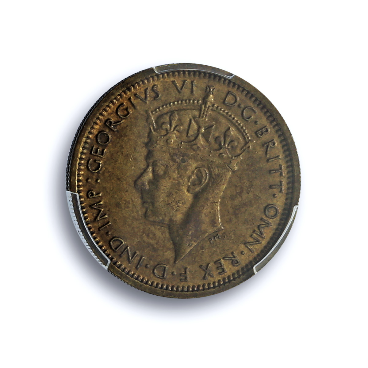 West Africa British 6 pence George VI KM-22 MS 62 PCGS NiBrass coin 1938