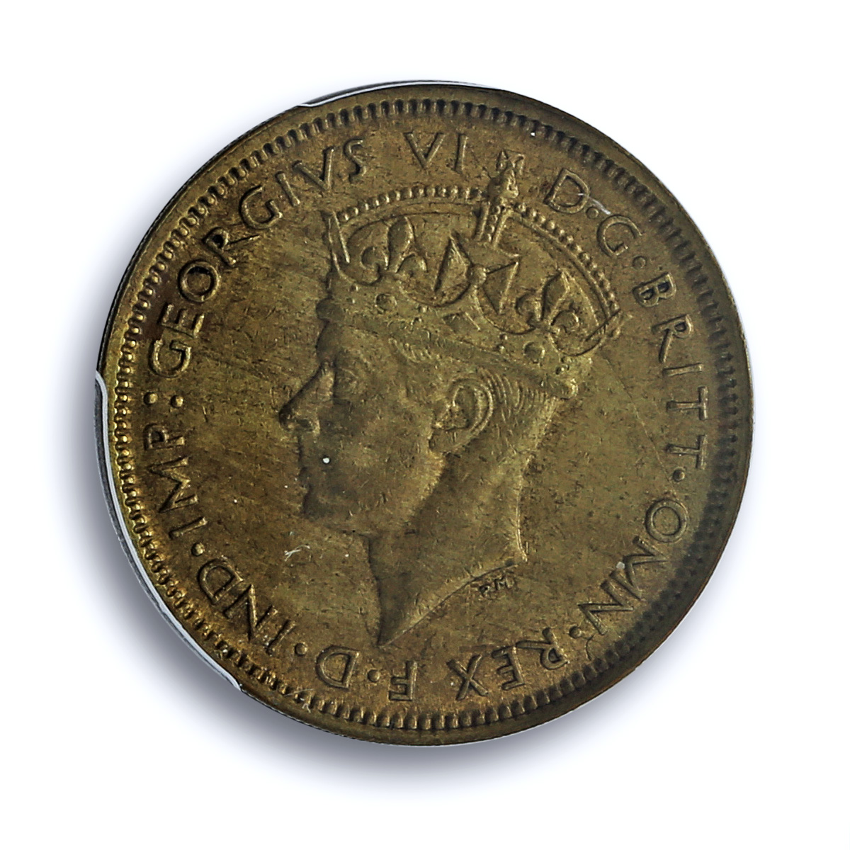 West Africa British 1 shilling George VI KM-23 MS 62 PCGS NiBrass coin 1942