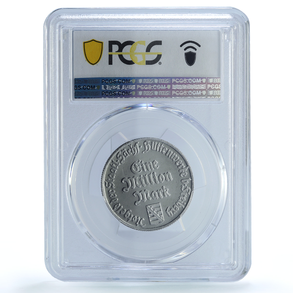 Germany Weimar Frieberg 1000000 mark Funck-635.1 MS 63 PCGS aluminum coin 1923 Germany Weimar Frieberg 1000000 mark Funck-635.1 MS 63 PCGS aluminum coin 1923