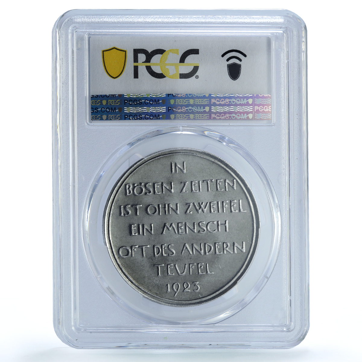 Germany Weimar Inflation Wurcherer Arnold-180 MS 63 PCGS aluminum medal 1923 Germany Weimar Inflation Wurcherer Arnold-180 MS 63 PCGS aluminum medal 1923