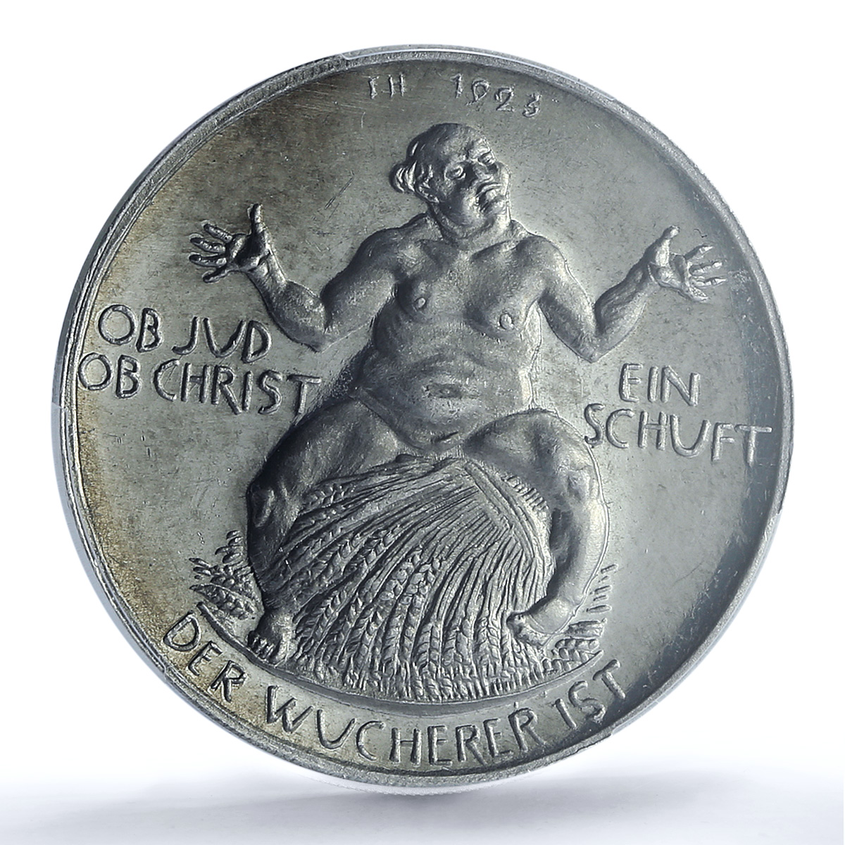 Germany Weimar Inflation Wurcherer Arnold-180 MS 63 PCGS aluminum medal 1923 Germany Weimar Inflation Wurcherer Arnold-180 MS 63 PCGS aluminum medal 1923
