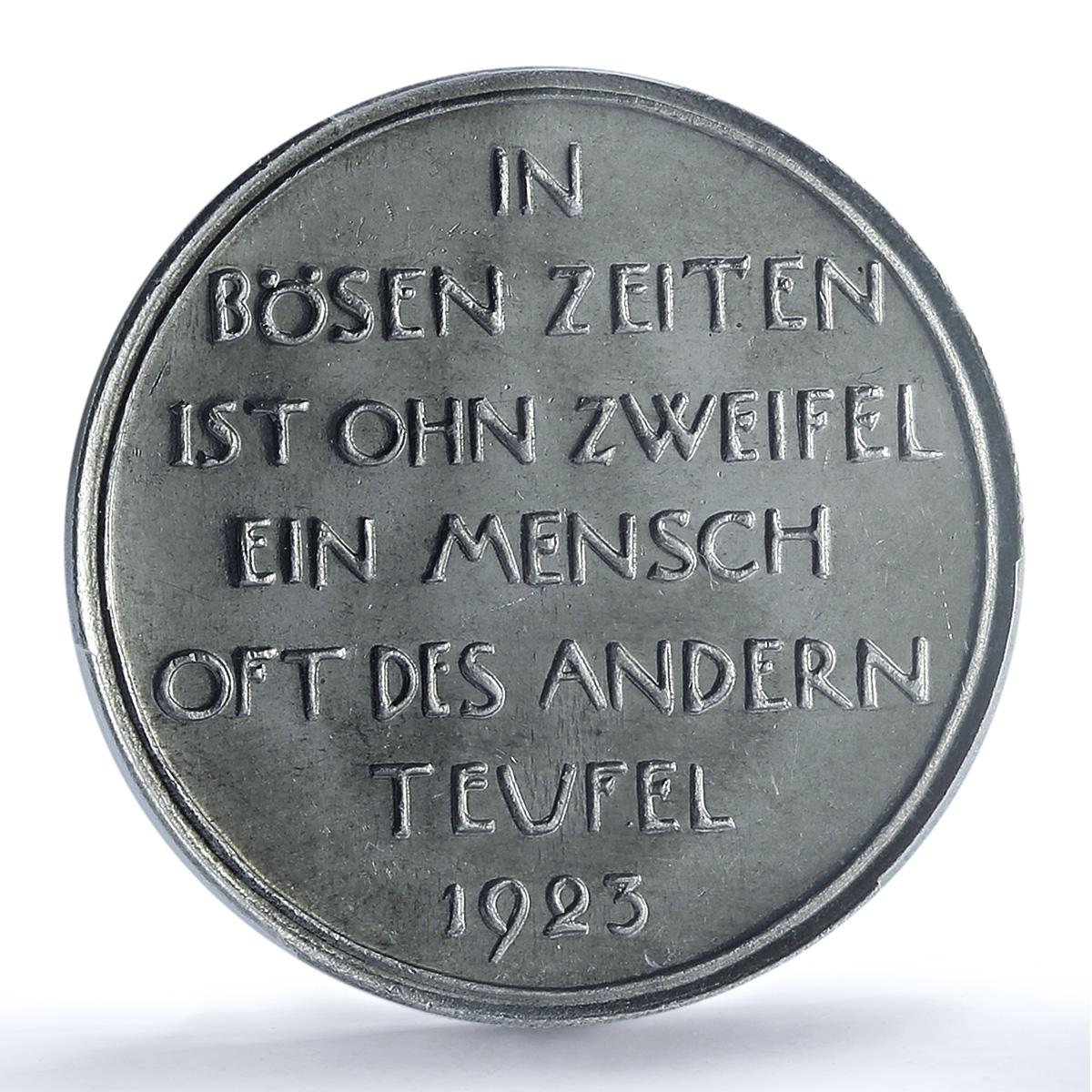 Germany Weimar Inflation Wurcherer Arnold-180 MS 63 PCGS aluminum medal 1923 Germany Weimar Inflation Wurcherer Arnold-180 MS 63 PCGS aluminum medal 1923