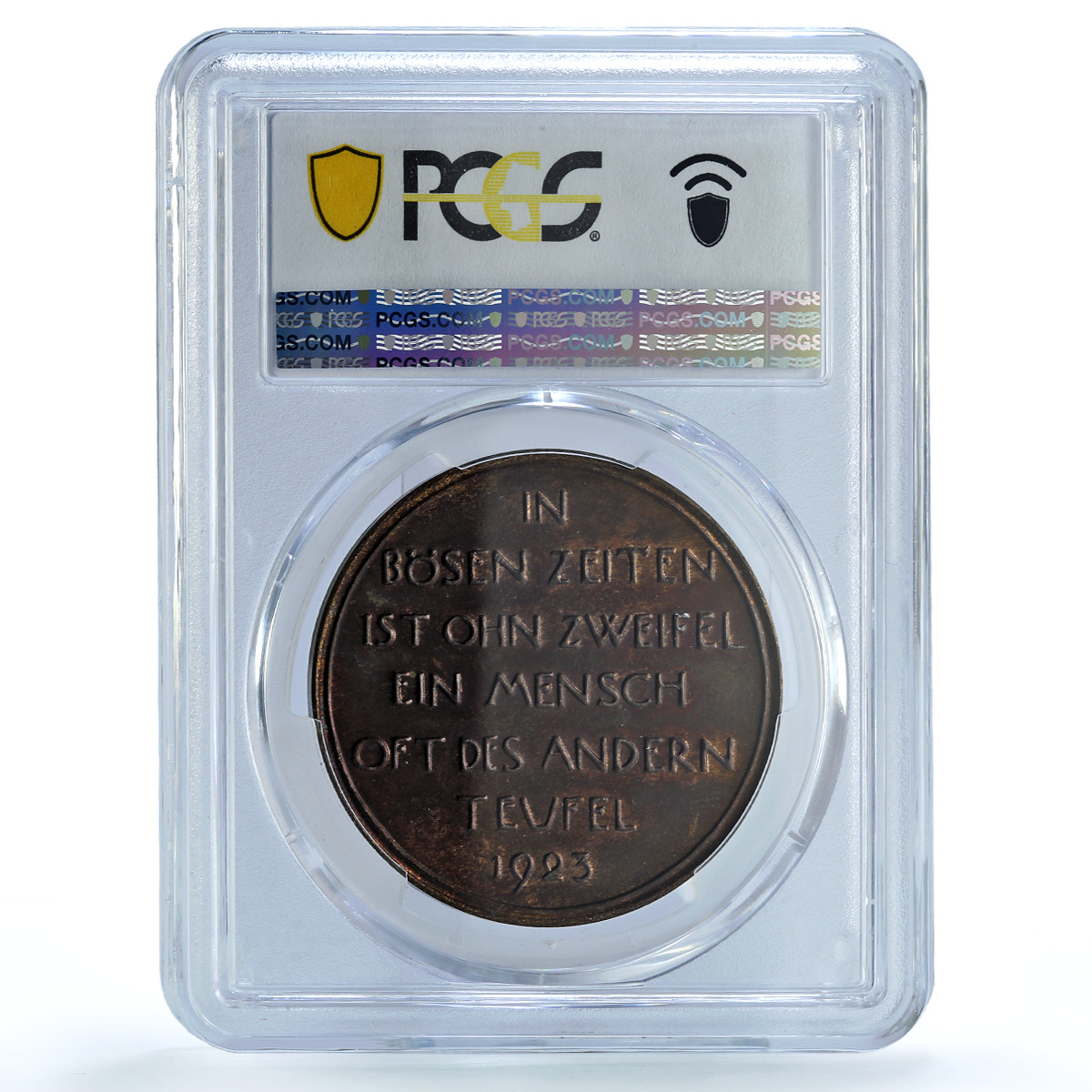 Germany Weimar Inflation Wurcherer Arnold-180 MS 64 PCGS bronze medal 1923 Germany Weimar Inflation Wurcherer Arnold-180 MS 64 PCGS bronze medal 1923
