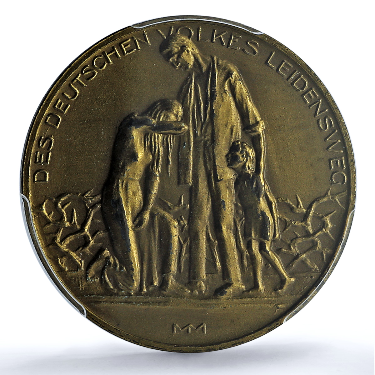 Germany Weimar Inflation 15 November MS 63 PCGS brass medal 1923 Germany Weimar Inflation 15 November MS 63 PCGS brass medal 1923