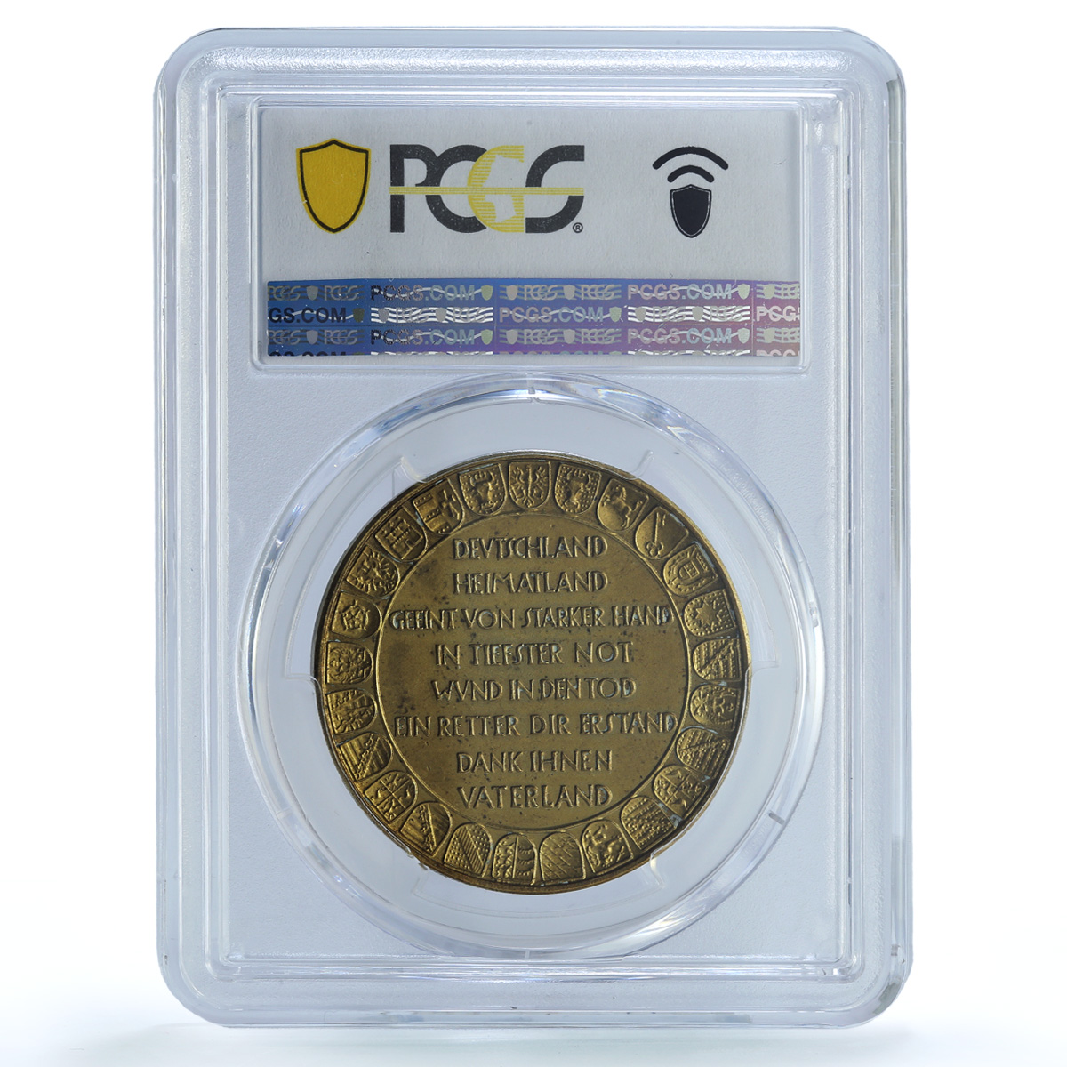 Germany Weimar Bismarck Hindenburg Gilt Schl-106 MS 62 PCGS bronze medal 1931 Germany Weimar Bismarck Hindenburg Gilt Schl-106 MS 62 PCGS bronze medal 1931