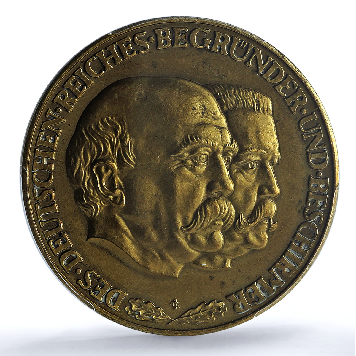 Germany Weimar Bismarck Hindenburg Gilt Schl-106 MS 62 PCGS bronze medal 1931 Germany Weimar Bismarck Hindenburg Gilt Schl-106 MS 62 PCGS bronze medal 1931