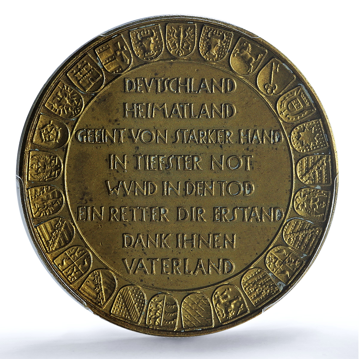Germany Weimar Bismarck Hindenburg Gilt Schl-106 MS 62 PCGS bronze medal 1931 Germany Weimar Bismarck Hindenburg Gilt Schl-106 MS 62 PCGS bronze medal 1931