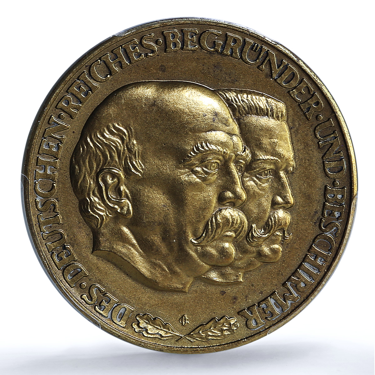 Germany Weimar Bismarck Hindenburg Gilt Schl-106 MS 62 PCGS bronze medal 1931 Germany Weimar Bismarck Hindenburg Gilt Schl-106 MS 62 PCGS bronze medal 1931