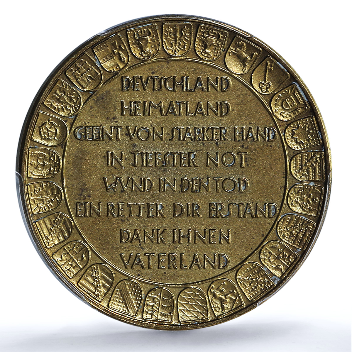 Germany Weimar Bismarck Hindenburg Gilt Schl-106 MS 62 PCGS bronze medal 1931 Germany Weimar Bismarck Hindenburg Gilt Schl-106 MS 62 PCGS bronze medal 1931
