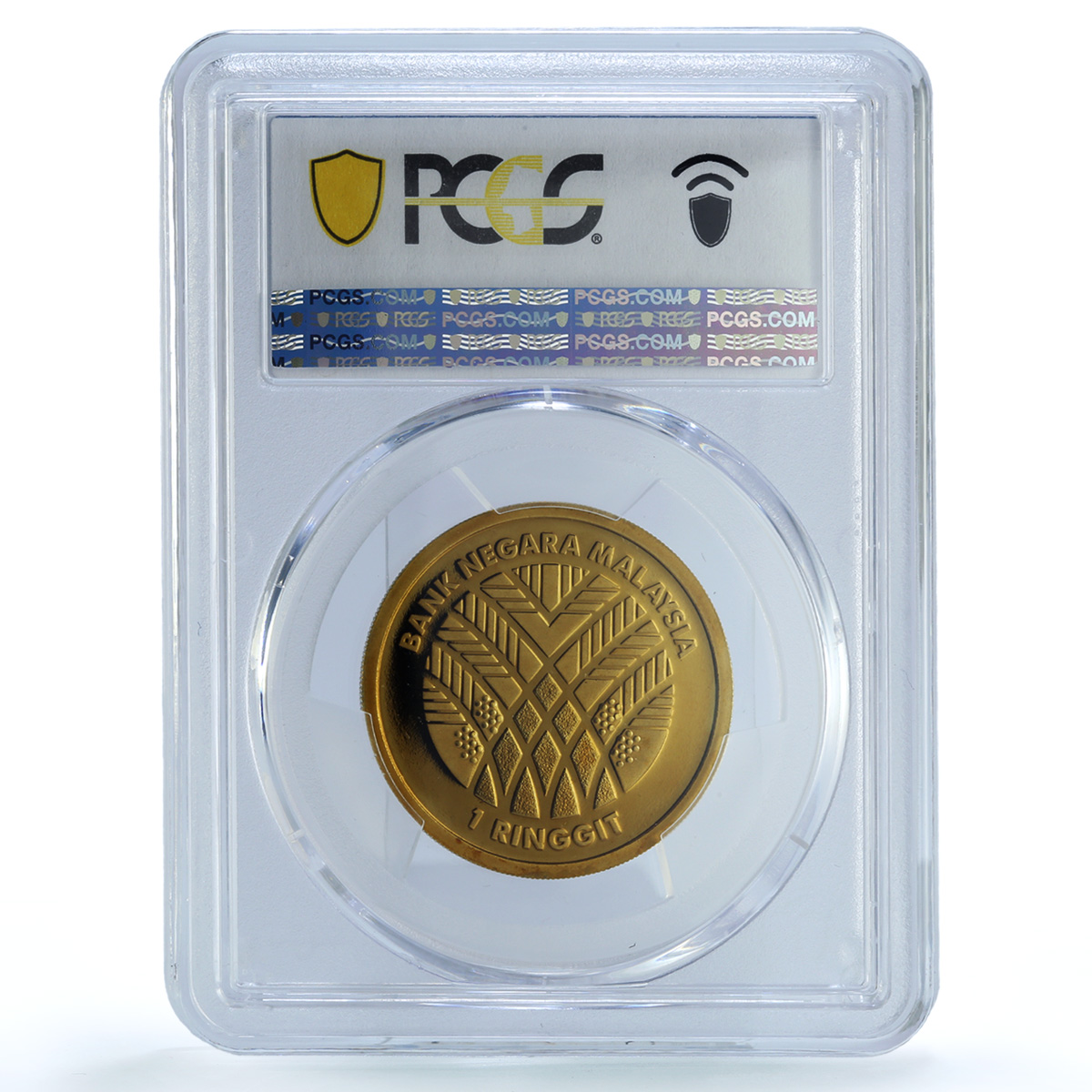 Malaysia 1 ringgit Palm Oil Industry KM-229 Anniversary PR69 PCGS CuAl coin 2017