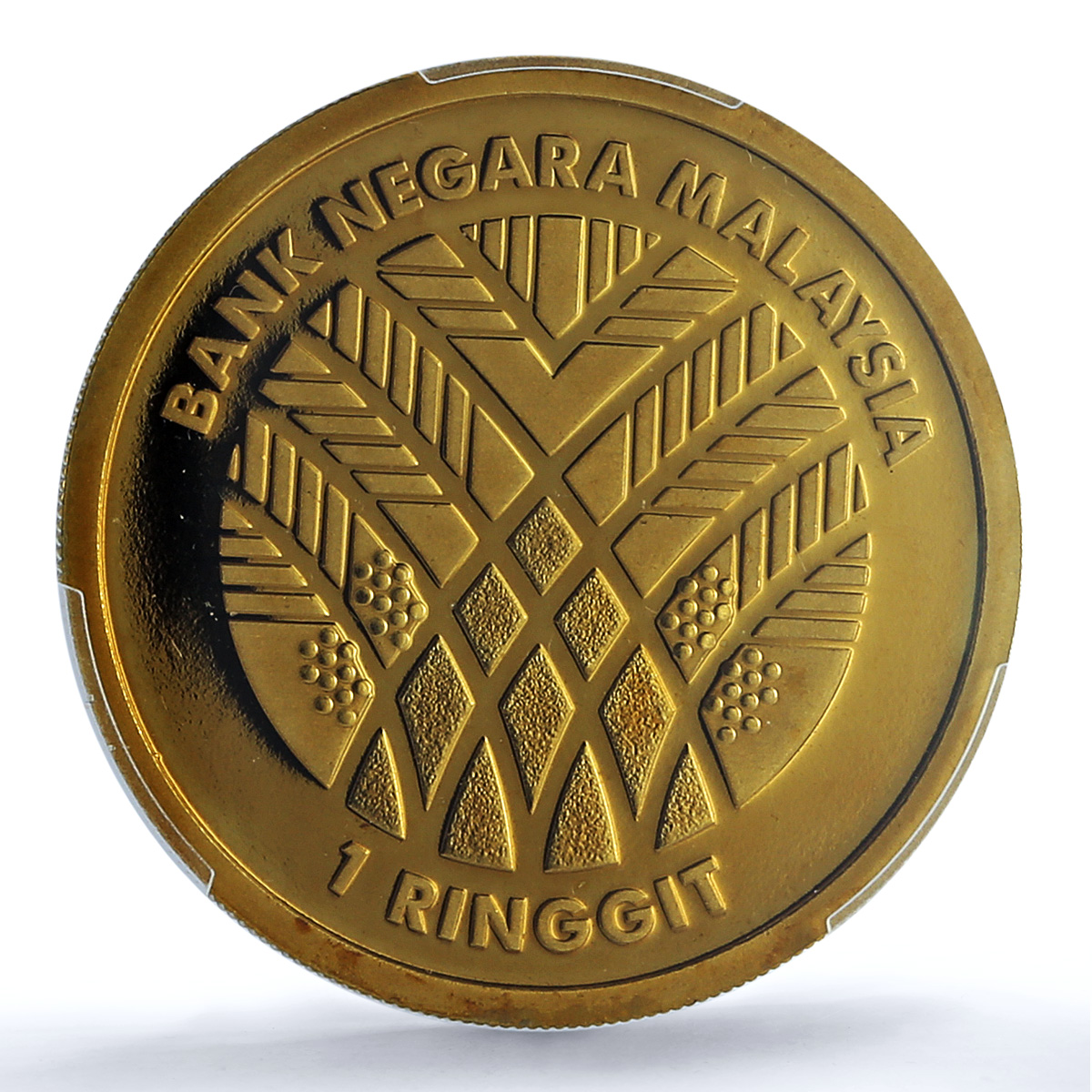 Malaysia 1 ringgit Palm Oil Industry KM-229 Anniversary PR69 PCGS CuAl coin 2017