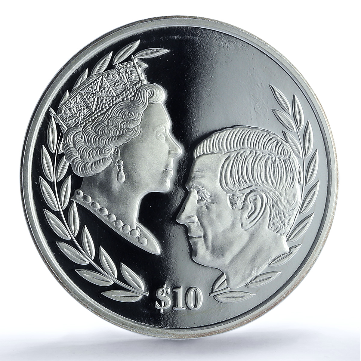 Sierra Leone 10 dollars Charles III Accession KM-499 PR 69 PCGS silver coin 2022