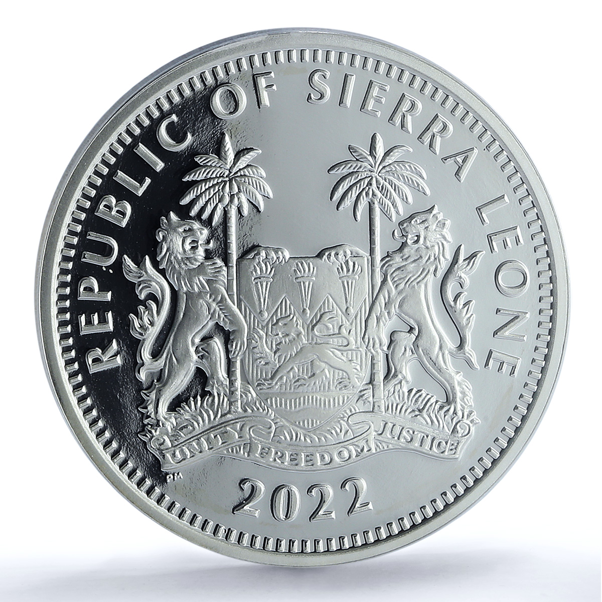Sierra Leone 10 dollars Charles III Accession KM-499 PR 69 PCGS silver coin 2022