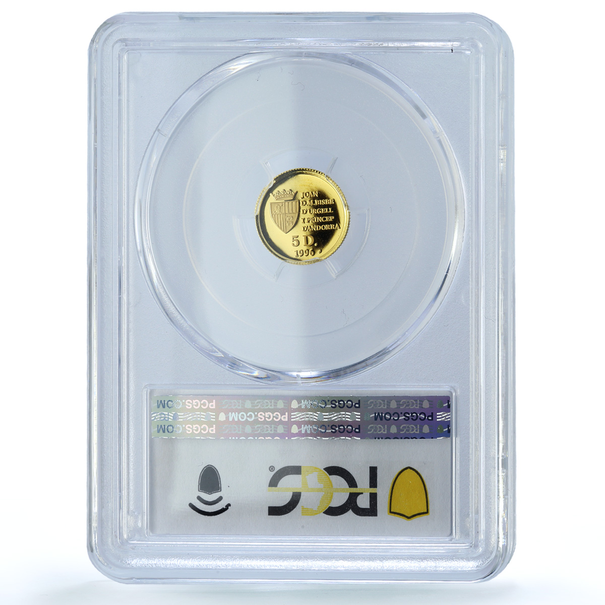 Andorra 5 diners Chamois KM-117 Wildlife Fauna Goat PR 68 PCGS gold coin 1996 Andorra 5 diners Chamois KM-117 Wildlife Fauna Goat PR 68 PCGS gold coin 1996