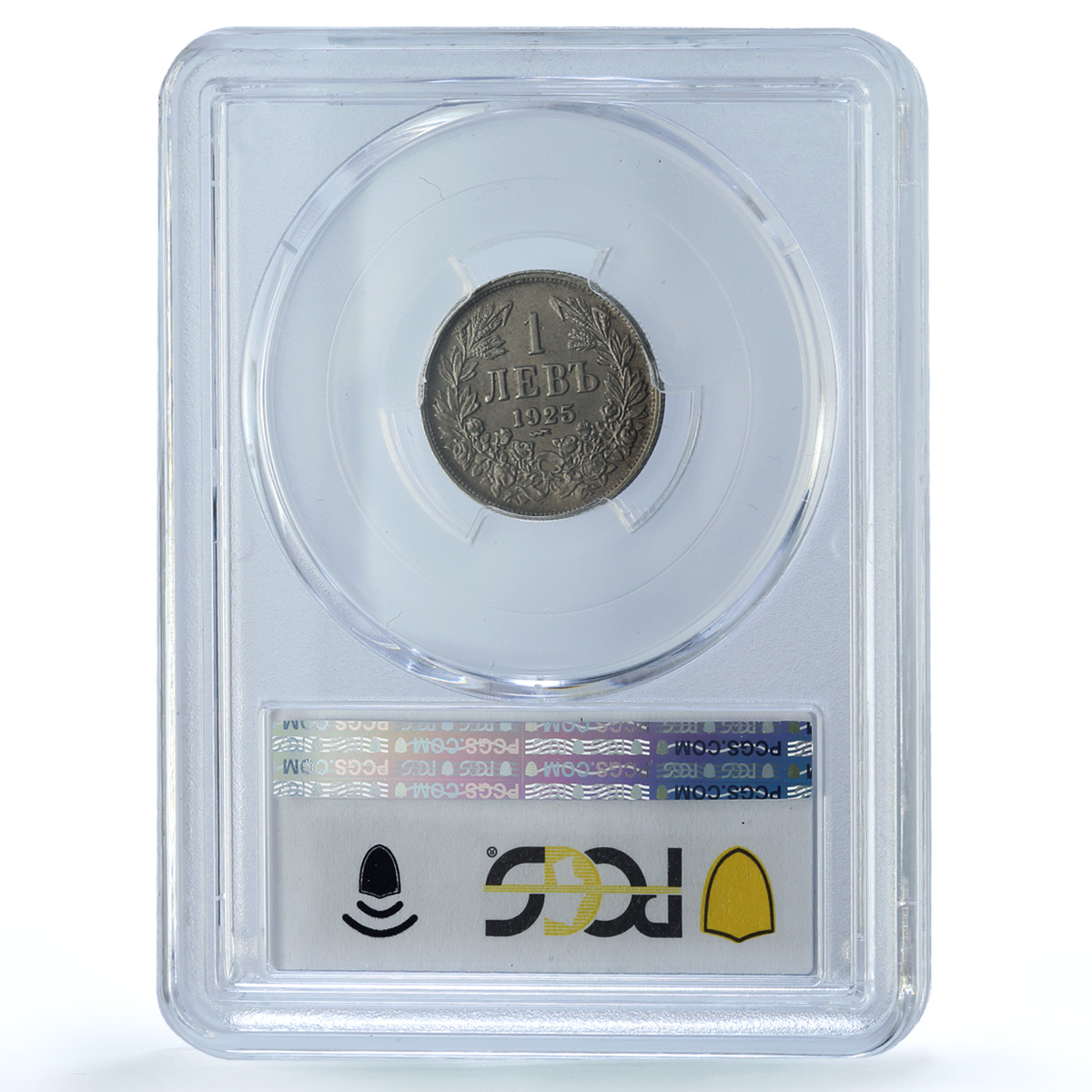 Bulgaria 1 lev Boris III Poissy Mint KM-37 MS 63 PCGS CuNi coin 1925 Bulgaria 1 lev Boris III Poissy Mint KM-37 MS 63 PCGS CuNi coin 1925